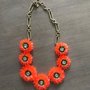 JCrew flower burst statement necklace